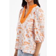 Tennessee Smith & Quinn Tailgate Toile Print Eliza Top